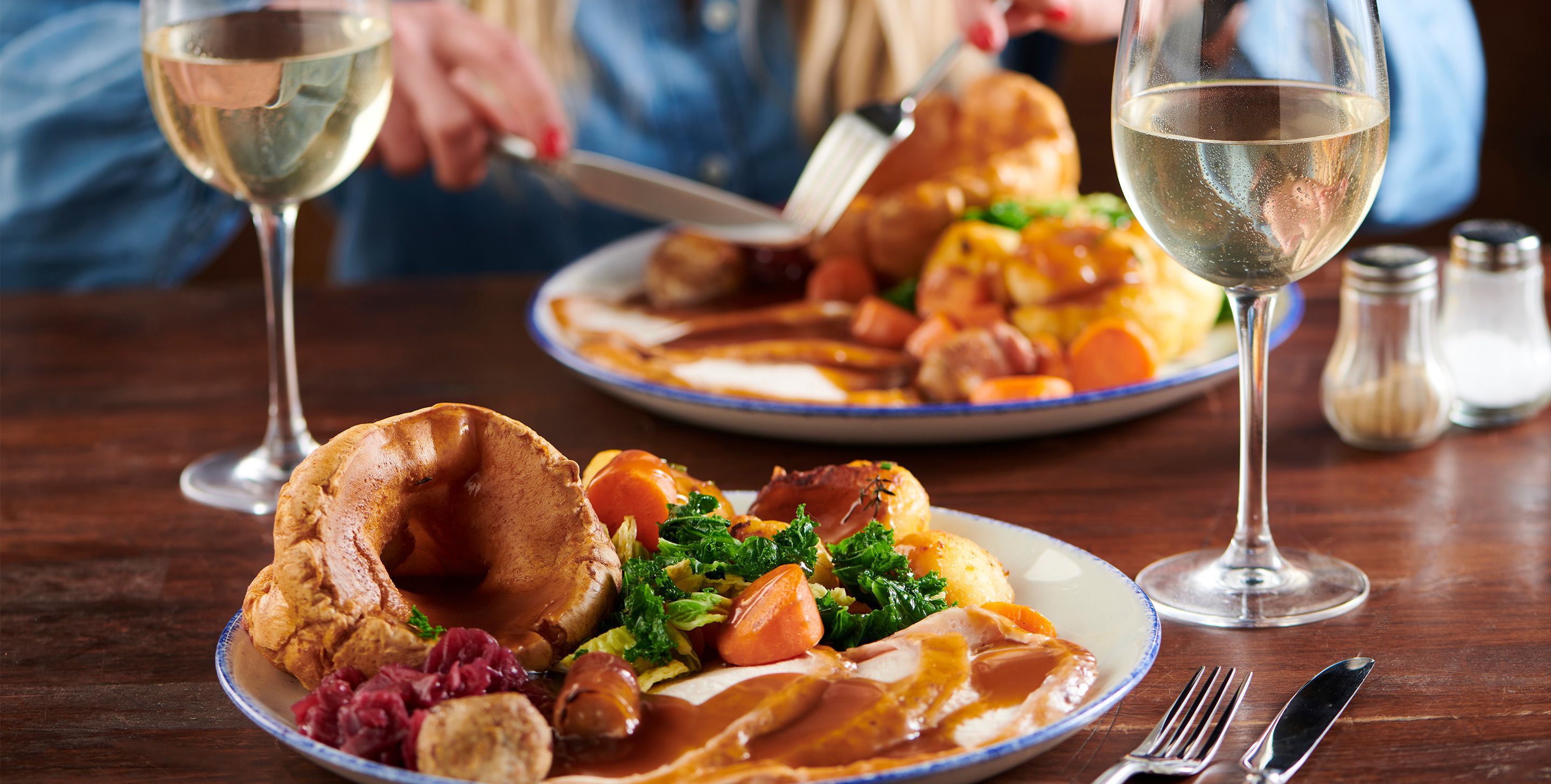 Tuck into a carvery for your Sunday lunch